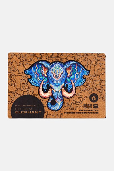 Unidragon Eternal Elephant Figured Wooden Puzzle