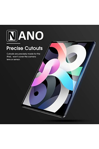 aheaks iPhone Ipad Air 4. Nesil 10.9 Inç Uyumlu Ekran Koruyucu Nano Cam Kırıl...