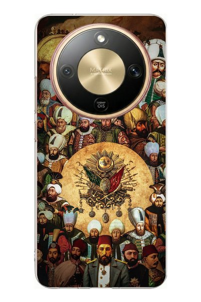TechTree Honor Magic 8 Lite Compatible Ottoman Sultans Printed Silicone Case