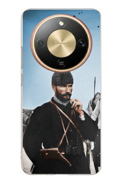 TechTree حافظة سيليكون مطبوعة متوافقة مع هاتف Honor Magic 8 Lite من Atatürk C...