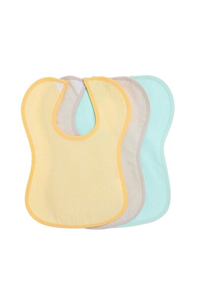 Messy مريلة أطفال ملونة مقاومة للسوائل، عبوة من 3 قطع (3 قطع)