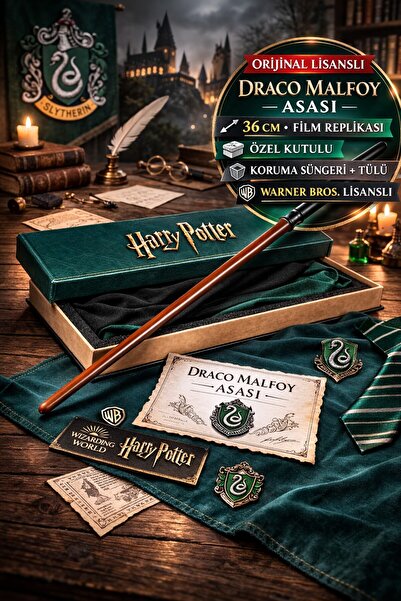 TOYFEST Draco Malfoy Wand 36 cm Original Licensed Boxed Collectible Harry Pot...