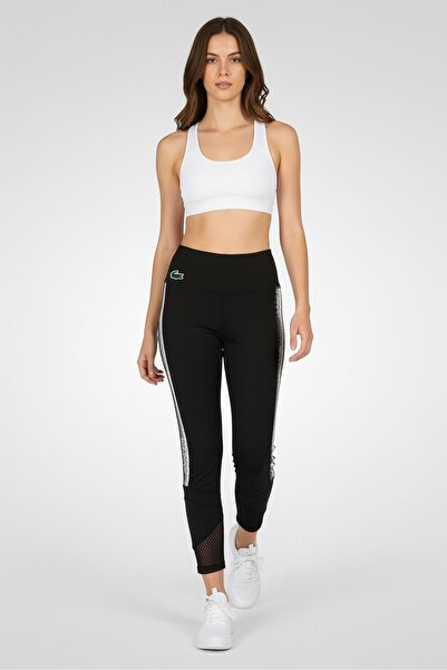 Lacoste Women Tight Fit Training Leggings, Black
