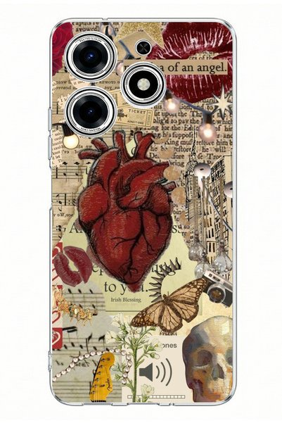 TechTree Tecno Spark 10 Pro Compatible Vampire Diaries Vintage Printed Silico...
