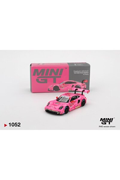 mini gt 1052 Porsche 911 GT3 R #77 AO Racing 2024 IMSA Road America Pembe 1/6...