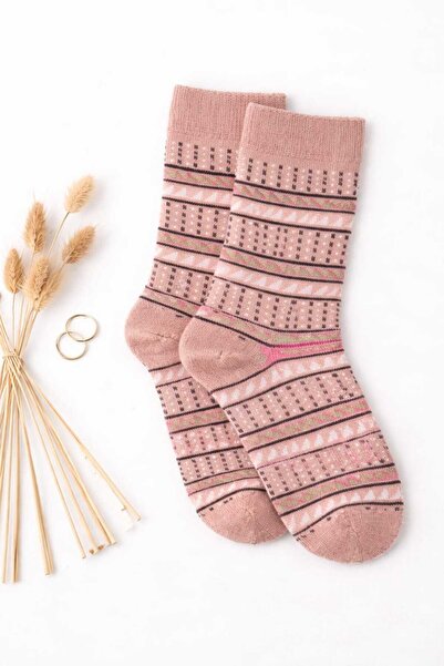 KAIYA Nordic Patterned Wool Knitwear Thermal Socks (Pair)