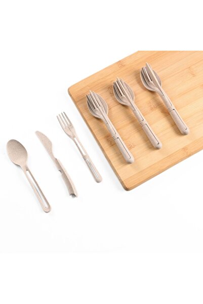 REuse Reusable Cutlery Set | Fork, Spoon and Knife | Set of 3 | Sand Castle W...