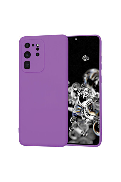 Techsuit Silicone Case for Samsung Galaxy S20 Ultra 4G SoftFlex, Purple