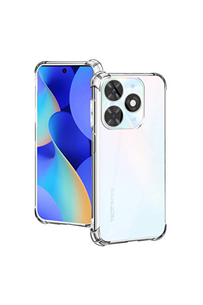 Techsuit Carcasă din silicon transparent rezistentă la șocuri pentru Tecno Sp...