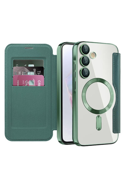 Techsuit Husă SmartMag pentru Samsung Galaxy A35 5G, verde