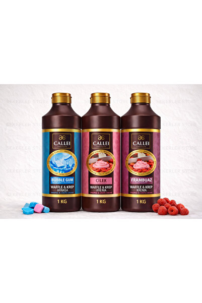 Callei Bubble Gum & Frambuaz & Çilek Waffle Mix