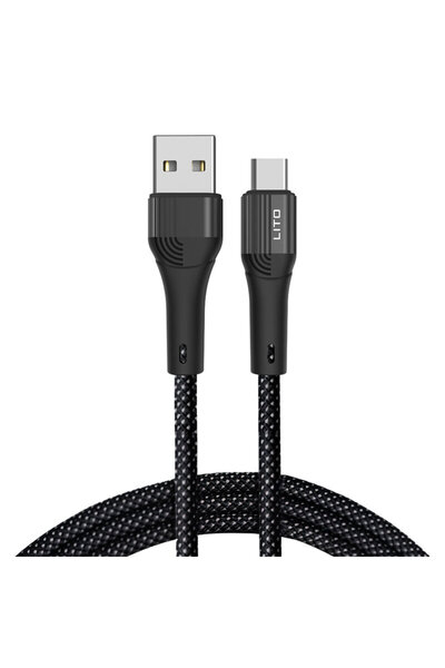 Lito Cablu USB-C cu încărcare rapidă Lito, 60W, 1m, LD14