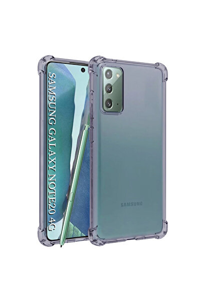 Techsuit Силиконов калъф за Samsung Galaxy Note 20, устойчив на удари, прозрачен