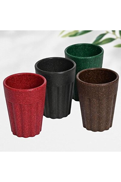 REuse Reusable Tea & Espresso Cup | 100 ml | Set of 4 | Coffee Husks | Multic...