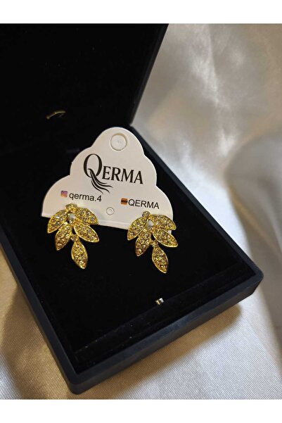 QERMA Çelik Gold Renk Trend Kadın Vintage Desenli Modern Y2k küpe Doğum Günü ...