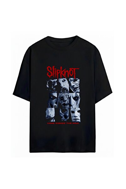 SVART WEAR Slipknot Printed Unisex Oversize 100% Cotton T-Shirt