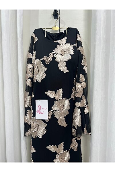 MİLA FASHİON Elegant black dress