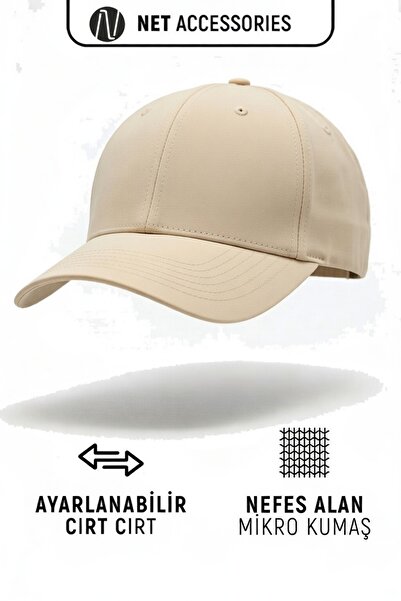 Net Tekstil Cream Sports Micro Hat Adjustable Velcro Cap Unisex