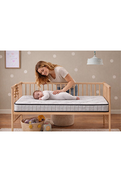 Miniro Kids 50x90 Anne Yanı Bebek Yatak Beşik Yatak Park Yatak Full Ortopedik...