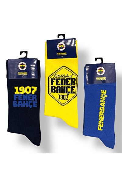 Fenerbahçe Licensed Adult 3 Pair Socks Fb23070-2