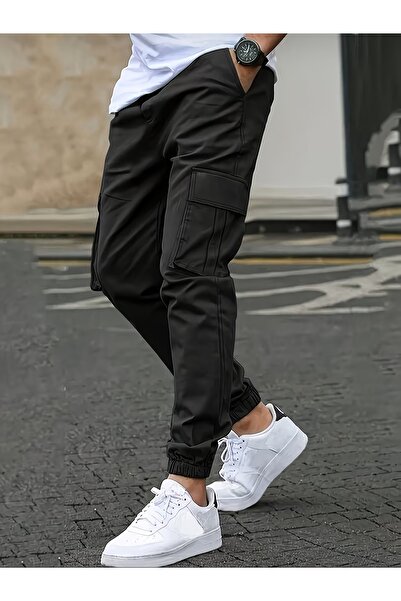 Wise&Go Store Cargo Pants with Cargo Pockets Jogger Cotton Lycra Elastic Cuff...