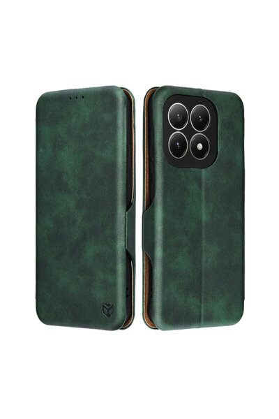 Techsuit Portofel Plus Xiaomi 15 T Safe 360°, verde