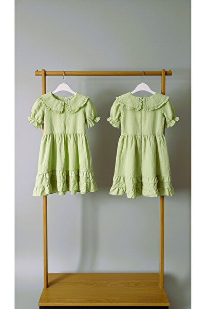 Mirayan Yeşil Elma Kız Çocuk Elbise