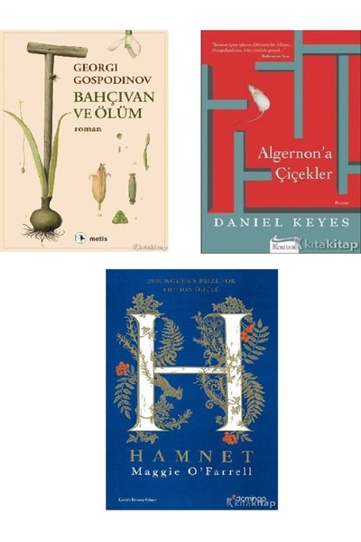Destek Yayınları Hamnet - Bahçıvan ve Ölüm - Algernon’a Çiçekler - Maggie O'F...
