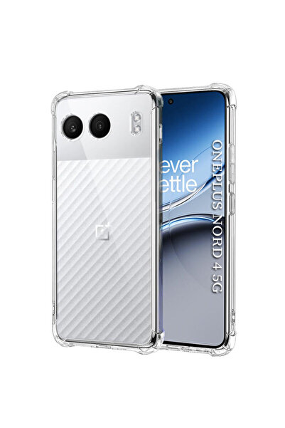 Techsuit Силиконов калъф за OnePlus Nord 4, устойчив на удари, прозрачен