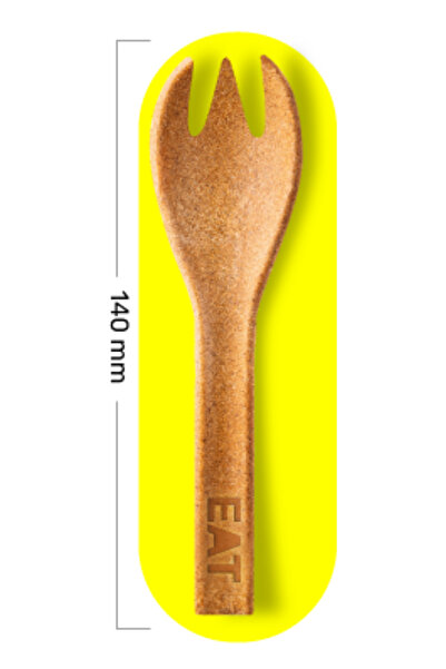 EATlery Tasty Sporky Edible Fork | Salty Taste | Set of 10 | Compostable