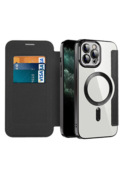 Techsuit iPhone 11 Pro Max SmartMag Book Case, black