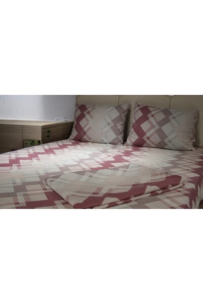 Tfnhometr Colorful Checkered Double Duvet Cover Set