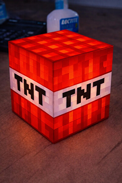 GAME SHOT Minecraft- Aydınlatma - Masa Lambası- Gece Lambası - Dekor