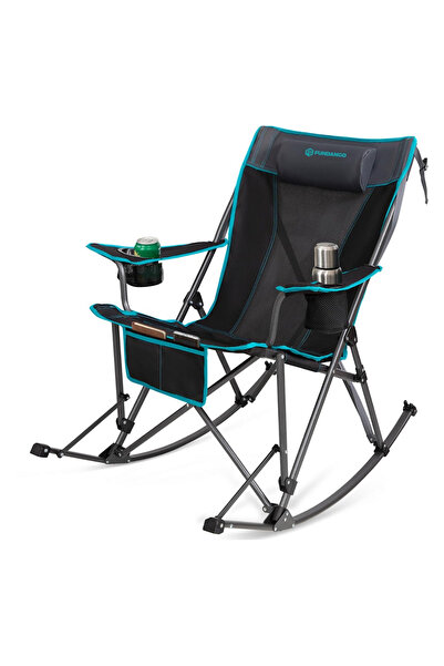 Fundango Berlin Classic Chair Plus Sallanan Katlanır Kamp Sandalyesi Blk/Grey