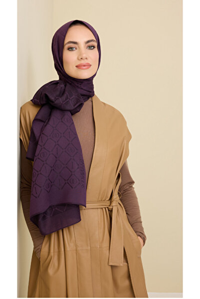 Imannoor İMAN I MOR KAFES TENCEL PAMUK İPEK ŞAL