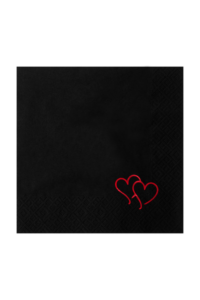 Story مناديل ورقية سوداء اللون مقاس 33 × 33 سم بنمط جراد البحر البحري باللون ...