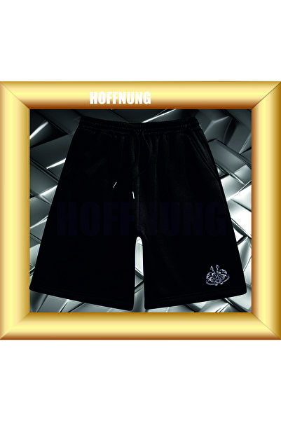 HOFFNUNG Unisex 2Ip Comfortable Fit Arabisc Hoffning Printed Sweatpants Shorts