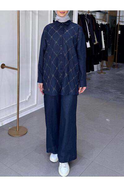 Ghisa İŞLEMELİ KETEN TAKIM