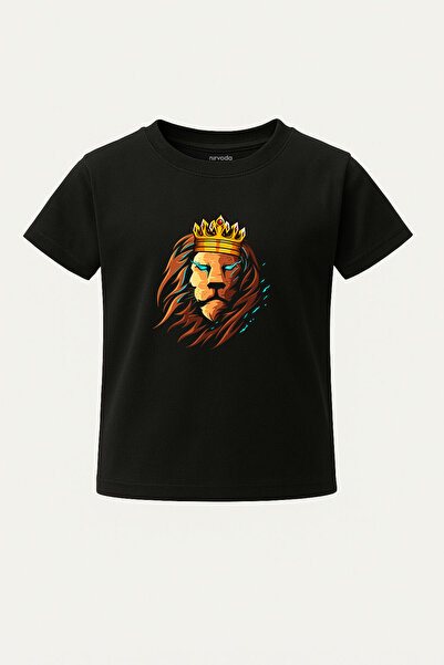 nirvoda Παιδικό μπλουζάκι με στάμπα Golden Lion King
