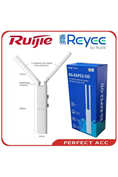 RUIJIE رايي RG-RAP52-OD واي فاي 5 AC1300 منفذ جيجابت واحد 2X2 MU-MIMO 2.4/5 ج...