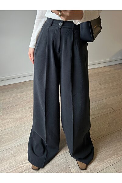Marka Tensel Kumaş Palazzo Pantolon