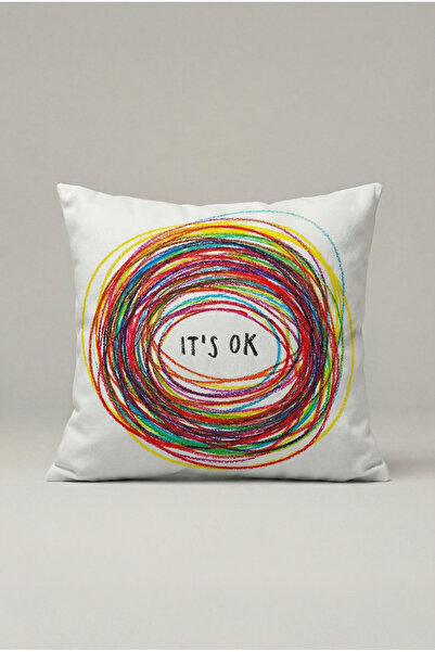 viki concept It’s OK Decorativ Scris Husă de pernă pentru canapea 095 – Desig...