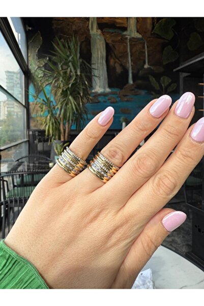 LUNEA Gold Taşlı Kalın Yüzük