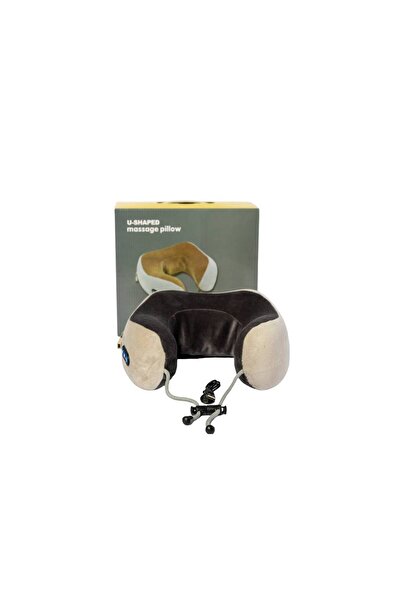 My Home مخدة مساج رقبة تدليك بالاهتزاز قابلة لإعادة الشحن مزود