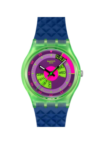 Swatch So28G704 Neon Skychart Unisex Wristwatch