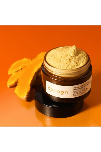 The Cocoon Original Vietnam Hung Yen Turmeric Face Mask 30ml Brightening Mask with Niacinamide for Glowing Even Skin