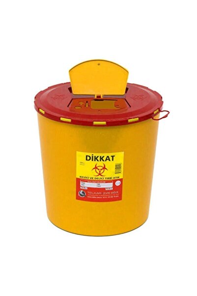 gncshop Σετ 10 τεμαχίων 10 λίτρων πορτοκαλί κάδους ιατρικών απορριμμάτων