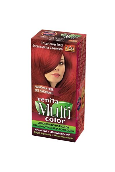 VENİTA Vopsea de păr fără amoniac, multicoloră, Venita, 50ml, nr. 7.66, roșu ...