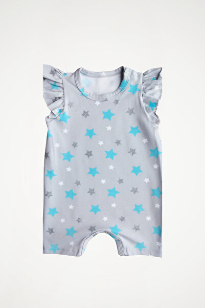 Newteam 100% Cotton Baby Girl Romper |   Crew Neck, Ruffled Short Sleeves and...