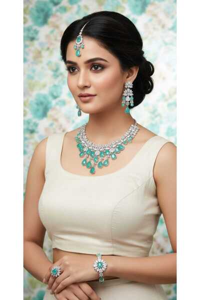 Arjwan Accessories طقم إكسسوارات مجوهرات نسائية مذهل